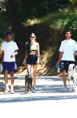 KENDALL JENNER Out Hikking with Her Dog in Los Angeles 08/14/2019