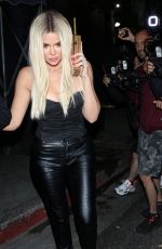 KHLOE KARDASHIAN Leaves Nice Guy in West Hollywood 08/09/2019