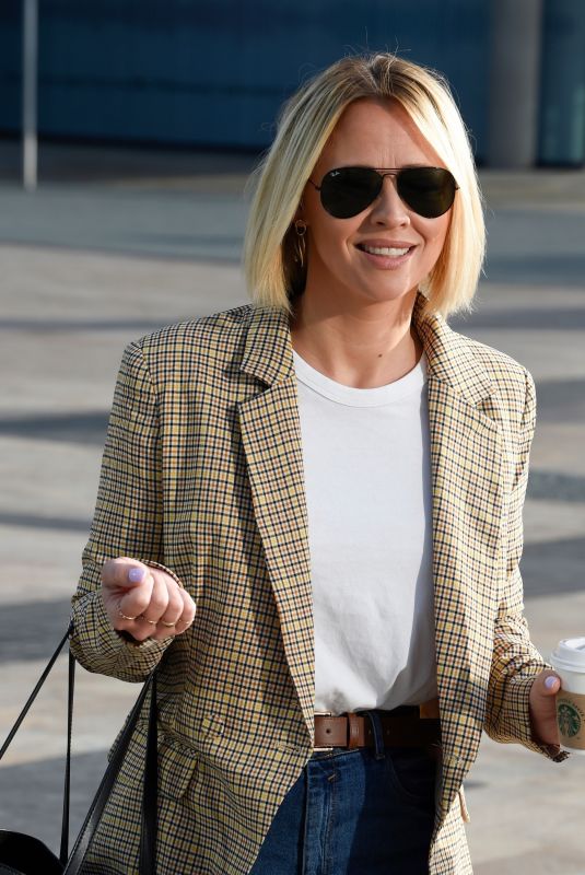 KIMBELREY WALSH leaves BBC Breakfast Studio in Manchester 08/23/2019