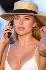KIMBERLEY GARNER Out and About in St. Tropez 07/26/2019