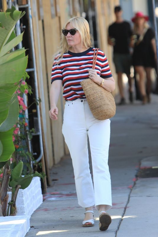 KIRSTEN DUNSST Leaves Hair Salon in West Hollywood 08/27/2019