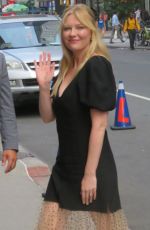 KIRSTEN DUNST Arrives at Late Show with Stephen Colbert in New York 08/15/2019