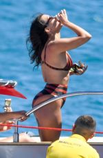 KOURTNEY KARDASHIAN in Bikini at a Boat in Sardinia 07/30/2019