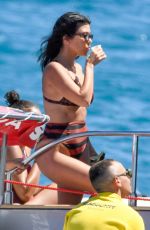 KOURTNEY KARDASHIAN in Bikini at a Boat in Sardinia 07/30/2019