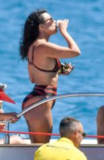 KOURTNEY KARDASHIAN in Bikini at a Boat in Sardinia 07/30/2019