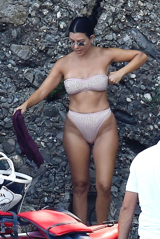 KOURTNEY KARDASHIAN in Bikini on Holiday in Portofino 08/05/2019