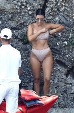 KOURTNEY KARDASHIAN in Bikini on Holiday in Portofino 08/05/2019