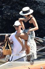 KOURTNEY KARDASHIAN in Swimsuit at a Boat in Portofino 08/04/2019