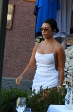 KOURTNEY KARDASHIAN Out and About in Portofino 08/03/2019