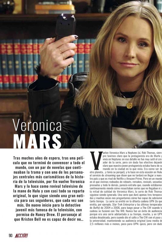 KRISTEN BELL in Accion Cine-video, Spain August 2019