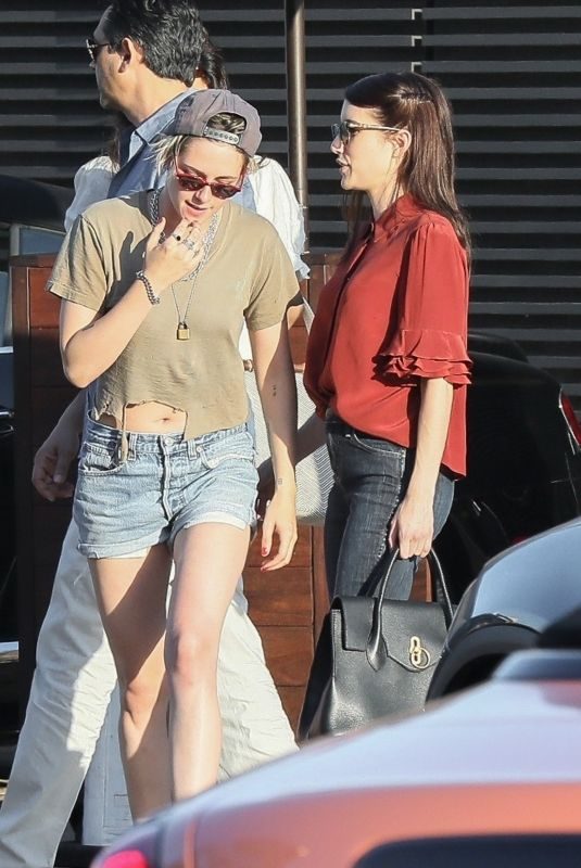 KRISTEN STEWART and EMMA ROBERTS at Nobu in Malibu 08/25/2019