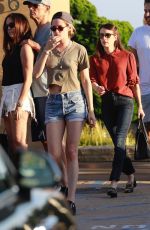 KRISTEN STEWART and EMMA ROBERTS at Nobu in Malibu 08/25/2019