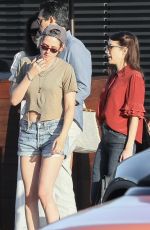 KRISTEN STEWART and EMMA ROBERTS at Nobu in Malibu 08/25/2019