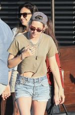 KRISTEN STEWART and EMMA ROBERTS at Nobu in Malibu 08/25/2019