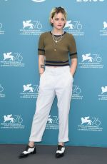 KRISTEN STEWART at Seberg Photocall at 2019 Venice Film Festival 08/30/2019