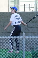 KRISTEN STEWART Plays Softball in Los Angeles 08/09/2019