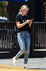 KRISTINA KANE in Ripped Denim Out in Studio City 08/08/2019