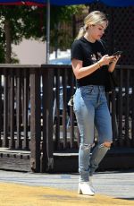 KRISTINA KANE in Ripped Denim Out in Studio City 08/08/2019