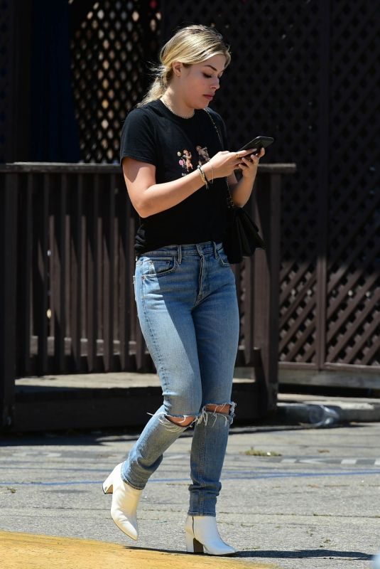 KRISTINA KANE in Ripped Denim Out in Studio City 08/08/2019