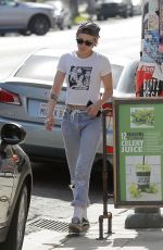 KRSITEN STEWART Leaves Villa Carlotta in Los Angeles 08/03/2019