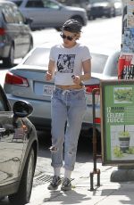 KRSITEN STEWART Leaves Villa Carlotta in Los Angeles 08/03/2019