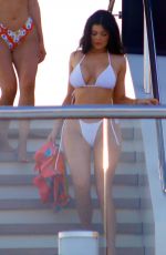 KYLIE JENNER and ANASTASIA KARANIKOLAOU in Bikinis at a Yach in Capri 08/09/2019