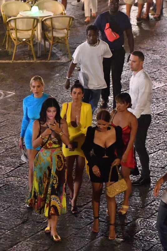 KYLIE JENNER and ANASTASIA KARANIKOLAOU Out in Capri 08/08/2019