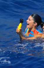 KYLIE JENNER and Travis Scott on a Jet Ski in Positano 08/10/2019