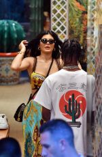 KYLIE JENNER and Travis Scott Out Shopping in Capri 08/08/2019