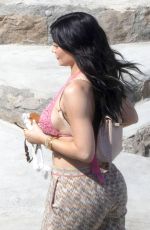 KYLIE JENNER in Bikini Top Out in Capri 08/09/2019