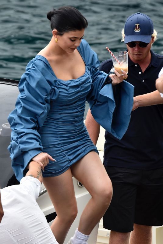 KYLIE JENNER on Vacation in Italy 08/13/2019
