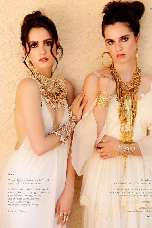 LAURA and VANESSA MARANO in Miami Living Magazine, August 2019