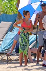LEA MICHELE in Bikini on the Set Same Time, Next Christmas at a Beach in Hawaii 08/16/2019