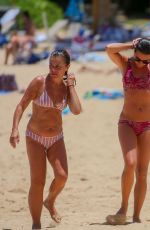 LEA MICHELE in Bikini on the Set Same Time, Next Christmas at a Beach in Hawaii 08/21/2019
