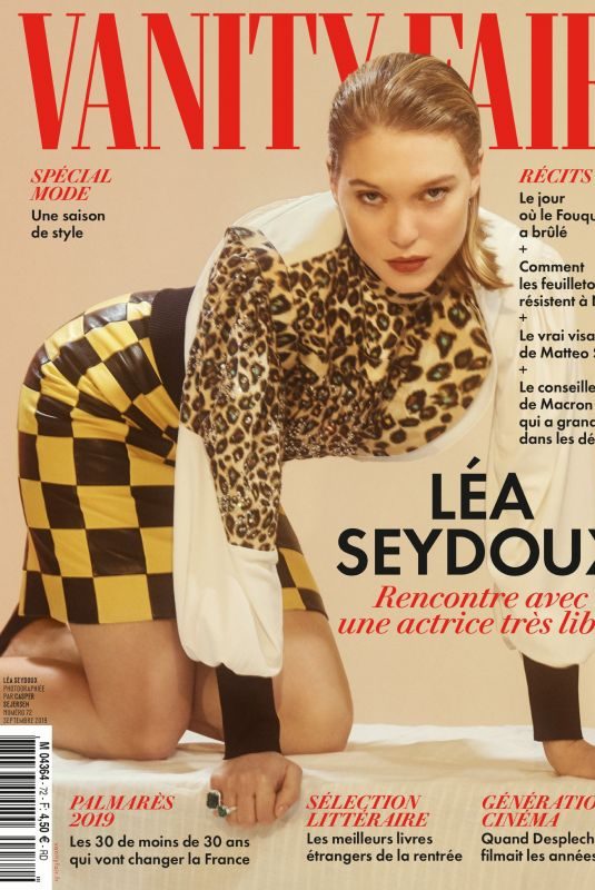 LEA SEYDOUX in Vanity Fair Magazine, France September 2019