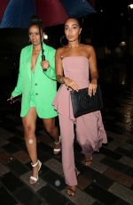 LEIGH-ANNE and Her Sister SAIRAH PINNOCK Night Out in London 08/16/2019