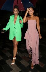 LEIGH-ANNE and Her Sister SAIRAH PINNOCK Night Out in London 08/16/2019