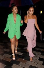 LEIGH-ANNE and Her Sister SAIRAH PINNOCK Night Out in London 08/16/2019