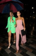 LEIGH-ANNE and Her Sister SAIRAH PINNOCK Night Out in London 08/16/2019