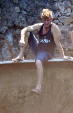 LEILA GEORGE and Sean Penn on Holiday in Positano 08/06/2019