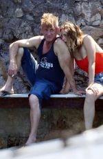 LEILA GEORGE and Sean Penn on Holiday in Positano 08/06/2019