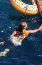 LEONA LEWIS in Bikini at a Boat in Capri 08/11/2019