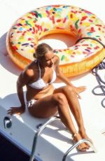 LEONA LEWIS in Bikini at a Boat in Capri 08/11/2019