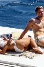 LEONA LEWIS in Bikini at a Boat in Capri 08/11/2019