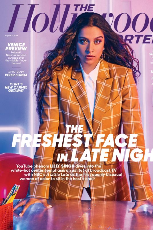 LILLY SINGH in The Hollywood Reporter Magazine, August 2019