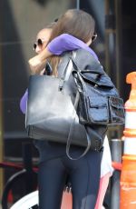 LILY COLLINS Leaves Dogpound Gym in Los Angeles 08/01/2019
