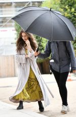 LILY COLLINS on the Set of Emily in Paris in Paris 08/11/2019