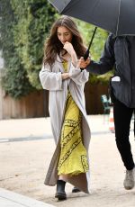 LILY COLLINS on the Set of Emily in Paris in Paris 08/11/2019