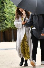 LILY COLLINS on the Set of Emily in Paris in Paris 08/11/2019