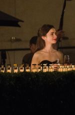 LILY COLLINS on the Set of Emily in Paris in Paris 08/17/2019